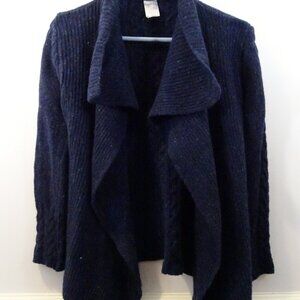 Islander Dublin Ireland Made Wool Cashmere Blue Cardigan Women’s M Open
